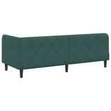 Corner Bed Frame with Headboard Dark Green 80 x 200 cm Velvet 42016588