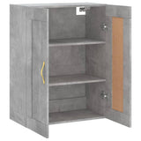 Wall Mounted Cabinet Concrete Grey 69.5x34x90 cm Engineered Wood 835014