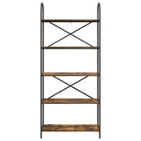Bookshelf Smoked Oak 80 x 30 x 183 cm Engineered wood 879889