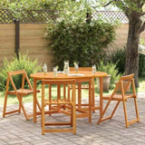 Garden Table Folding Brown 110 x 60 x 72 cm Solid Acacia Wood 4103887