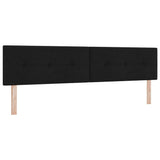 Headboard Height Adjustable with Headboard Black 200 cm Fabric 42007191