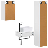Bathroom Furniture Set 3 pcs White 33 x 34.5 x 160 cm 3406053