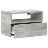 Wall-mounted Bedside Cabinets 2 pcs Concrete Grey 45x26x28.5 cm 858603