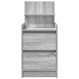 Bedside Cabinet with 2 Drawers Grey Sonoma 38x34x80 cm 861365