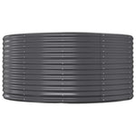 Garden Raised Bed Anthracite 212x140x68 cm Galvanised Steel 319096
