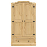 Wardrobe Corona 102x52x186 cm Solid Wood Pine 4012156
