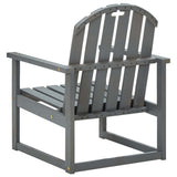 Garden Chair Set of 2 Grey Solid acacia wood 312419