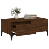 Coffee Table Brown Oak 90x50x36.5 cm Engineered Wood 821123