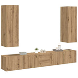 Wall Mounted TV cabinets 5 pcs Artisan Oak Engineered Wood 3328960