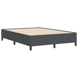 Box Spring Bed Dark Grey 140 x 200 cm Velvet 42006973
