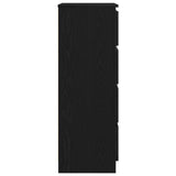 Sideboard Black Oak 60x35x98.5 cm Engineered Wood 861992