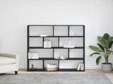 Book Cabinet Black Oak 132 x 29 x 141.5 cm Engineered Wood 3388358