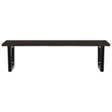 ZNTS Basin Shelf Wall Mounted Steel and Solid Wood Oak 3302663