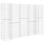 H-Shaped Gabion Planter Steel Wire 260x40x180 cm 145664