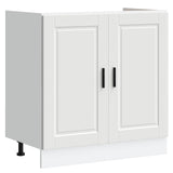 Sink Base Cabinet with Door Porto 2 pcs White Engineered wood 3315021