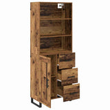 Highboard with Drawer 2 pcs Old Wood Engineered Wood 3415624