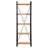 5-Tier Bookcase 60x30x180 cm Solid Acacia Wood 286588