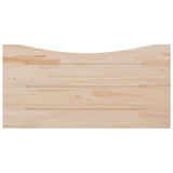 Desk Top White 100x50x2.5 cm Solid Wood Pine 824431