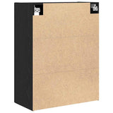 Wall Cabinet Black Oak 69.5 x 34 x 90 cm Engineered Wood 862110