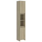 ZNTS Bathroom Cabinet Sonoma Oak 30x30x183.5 cm Engineered Wood 802672