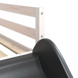 Bunk Bed without Mattress with Slide and Curtains Pink 90x200 cm 3284112