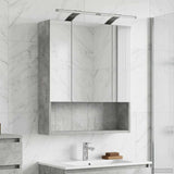 Bathroom Mirror Cabinet Concrete Grey 60 x 14.5 x 70 cm 889194
