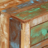 328316 Bedside Cabinet with Wheels 40x30x57 cm Solid Reclaimed Wood