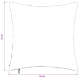Cushion Cover 12 pcs ALMELO Light Grey 45 x 45 cm Corduroy 914751