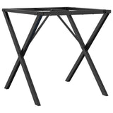 Dining Table Legs X-Frame 70x70x73 cm Steel 357908