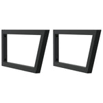 Basin Shelf Wall Mounted Steel and Solid Wood Oak 3302487