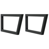Basin Shelf Wall Mounted Steel and Solid Wood Oak 3302487