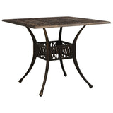 Bistro Set Bronze Cast Aluminium Standard Decorative Inlays 3070586