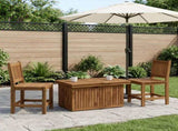 Garden Coffee Table Solid Acacia Wood Height Adjustable Natural 901244