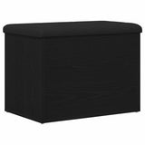 Storage Bench Black oak 62 x 42 x 45 cm Engineered Wood 862983