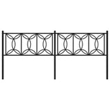Metal Replace Headboard Black 200 cm 376166
