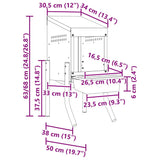 Chicken Nesting Box 1 Compartment with Legs Galvanised Steel 4104894