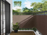 Balcony Screen Taupe 110 x 1000 cm Oxford Fabric 42030749