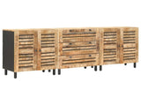 Storage Cabinets 2 pcs Brown 60 x 33.5 x 75 cm Solid Mango Wood 3310164