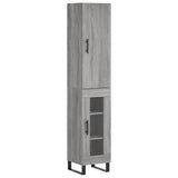 Highboard Grey Sonoma 34.5x34x180 cm Engineered Wood 3199071