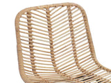 Dining Chair 2 pcs Rattan and Iron Natural 44.5 x 54.5 x 85 cm 42011550