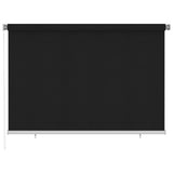 Outdoor Roller Blind 225 cm Black 312947