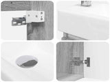 Bathroom Vanity Unit with Tap Grey Sonoma 45.5 x 22.5 x 84 cm 889447