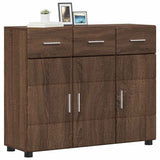 Sideboard FLORIN Brown Oak 88.5 x 30.5 x 73 cm Engineered Wood 880318