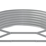 Garden Raised Bed Galvanised Steel 396x100x36 cm Anthracite 319006