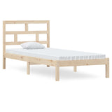 3101203 Bed Frame without Mattress Solid Wood 90x200 cm
