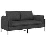 2-Seater Sofa Black 188 x 81 x 89 cm Faux Leather 42048625