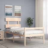 Senior Bed without Mattress 90x200 cm Solid Wood 3195336
