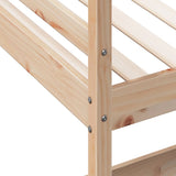 Loft Bed without Mattress 90x190 cm Single Solid Wood Pine 842858