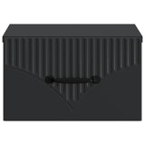 Wall-Mounted Bedside Cabinet 2 pcs Black 34.5 x 33 x 20 cm 898938