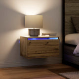Wall-mounted Bedside Cabinet 2 pcs Artisan Oak 50 x 36 x 30 cm 863081